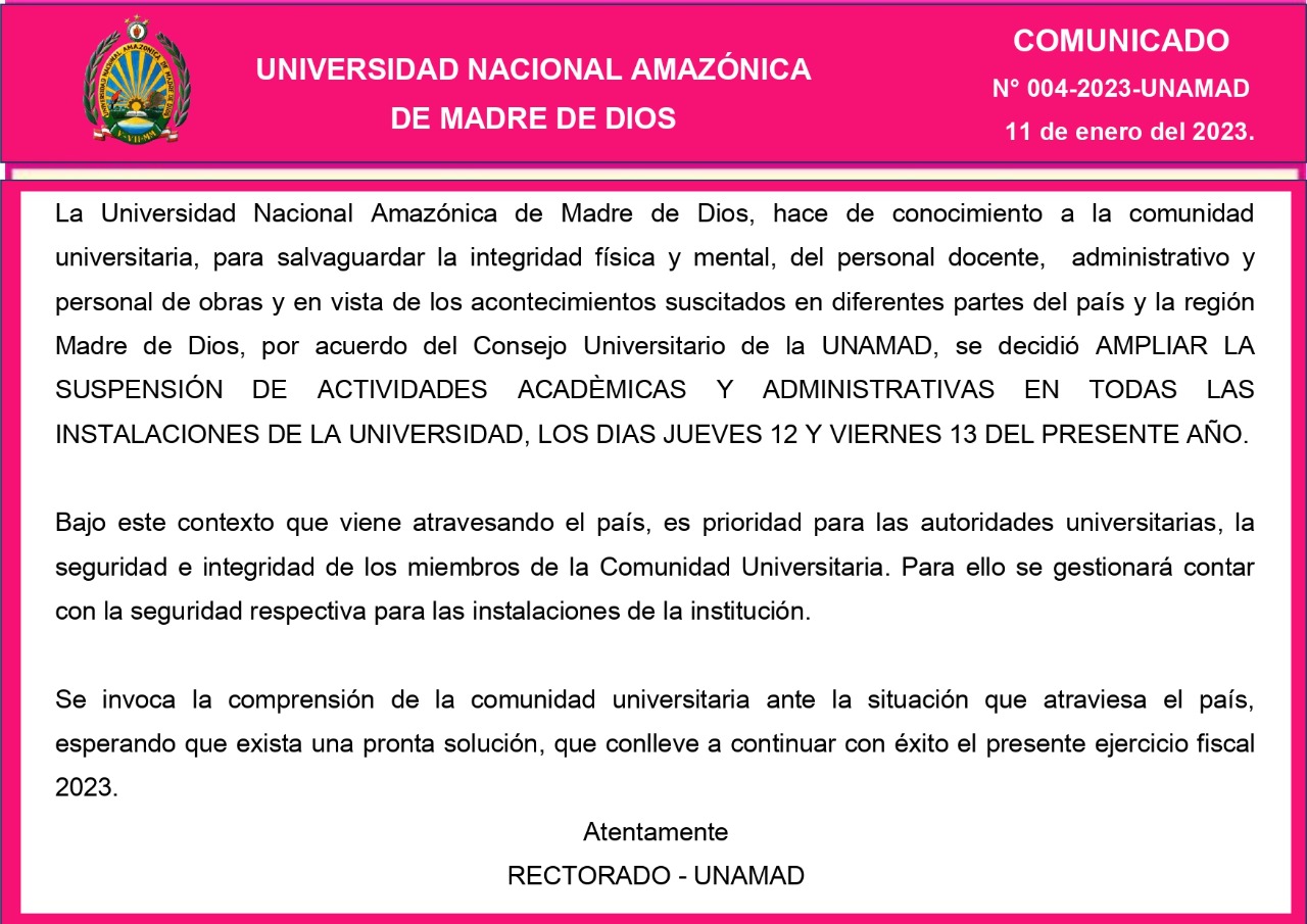Comunicado