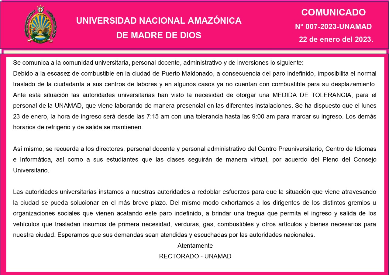 Comunicado